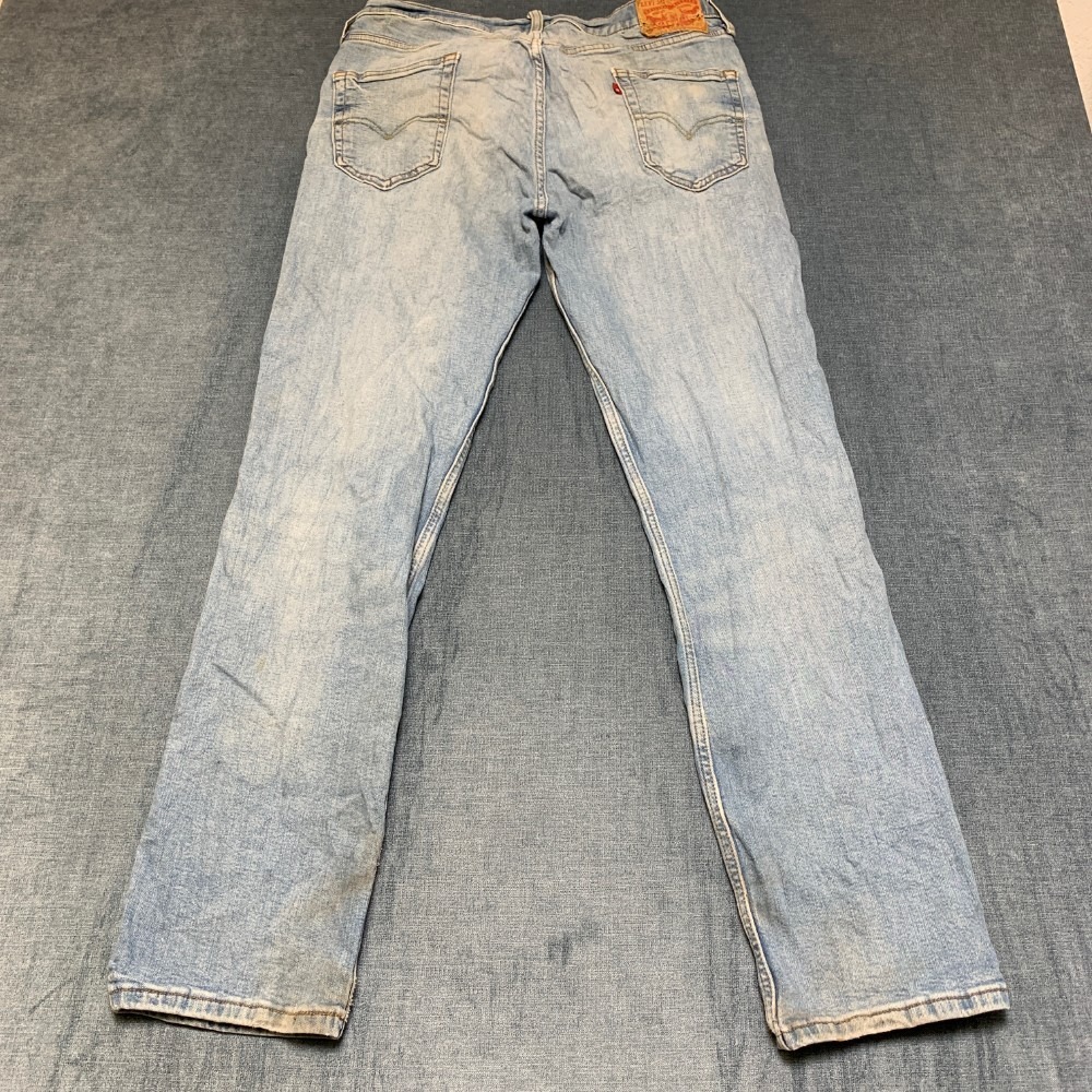 Levi's 514 Straight Fit Jeans Mens 34x32 Blue Denim Stretch Medium Wash Trendy